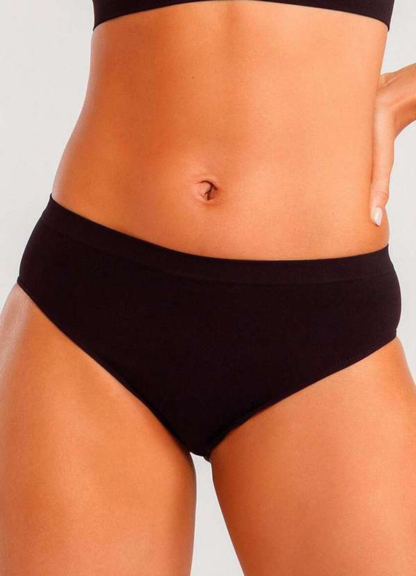 She - Calcinha Alta She 744.01 Pt00-Preto