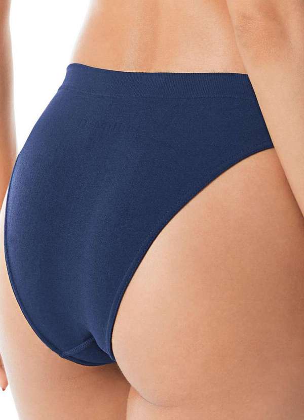 Demillus - Calcinha Alta Ultraleve Demillus 56300 15-Marinho 2