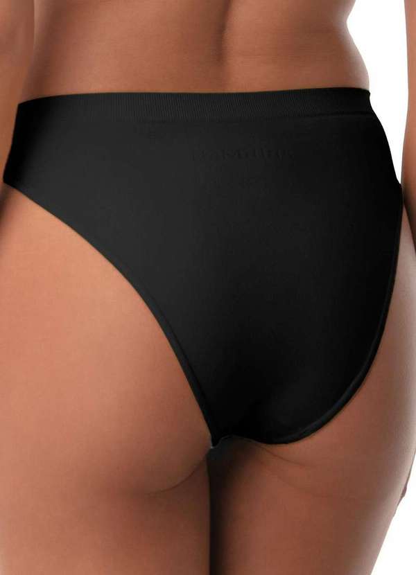 Demillus - Calcinha Alta Ultraleve Demillus 56300 27-Preto 2