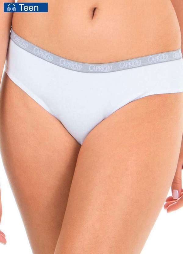 Capricho - Calcinha Biquíni Capricho 382.023 Br-Branco 3