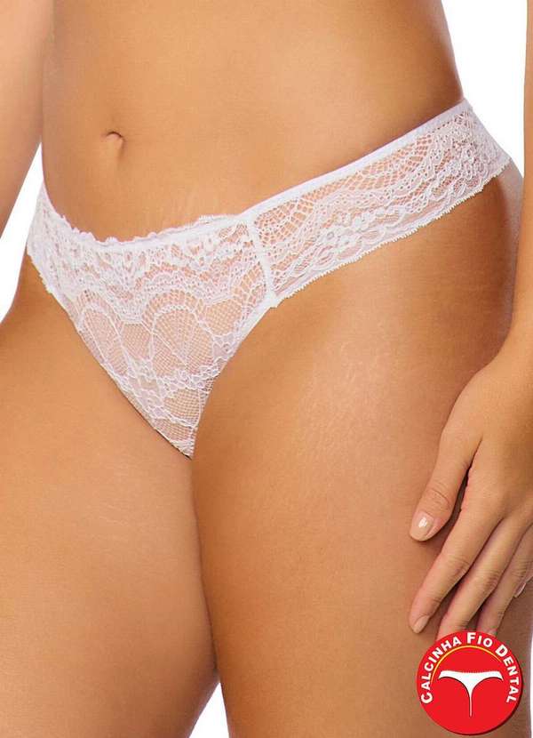 Valisere - Calcinha Biquíni Fio Dental Valisere 78832.5 09-Branco 3
