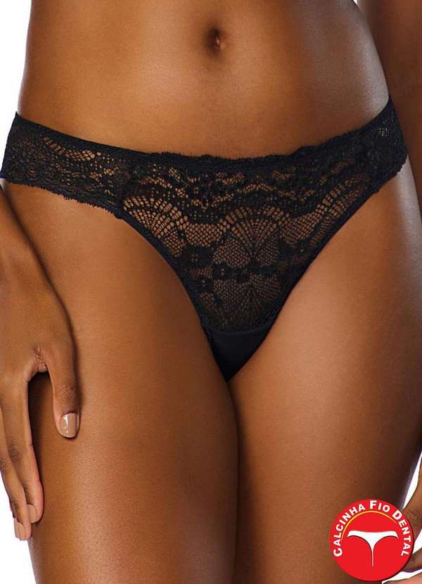 Valisere - Calcinha Biquíni Fio Dental Valisere 78832.5 71-Preto 2