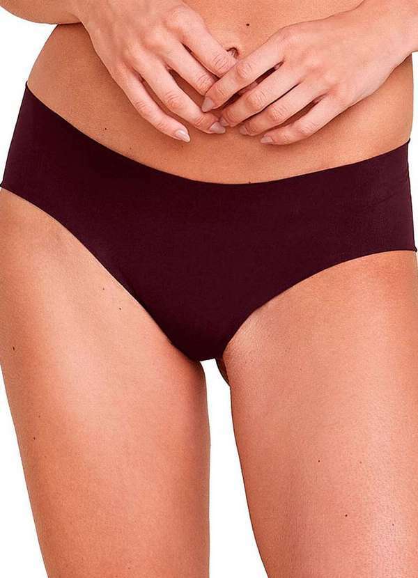 Hope - Calcinha Biquíni Hope 38800 Vnb-Vinho-Bordô