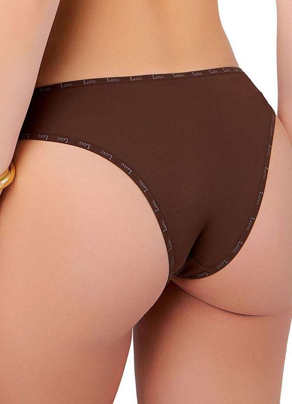 Love Secret - Calcinha Biquíni Love Secret 838203 082-Deep-Brown 2