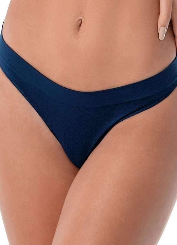 Demillus - Calcinha Biquíni Ultraleve Demillus 53306 15-Marinho