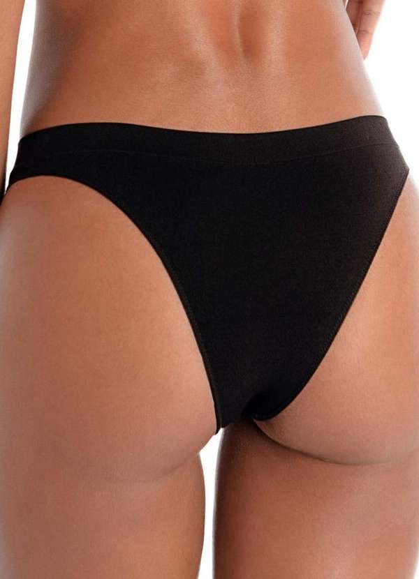 Demillus - Calcinha Biquíni Ultraleve Demillus 53306 27-Preto 2