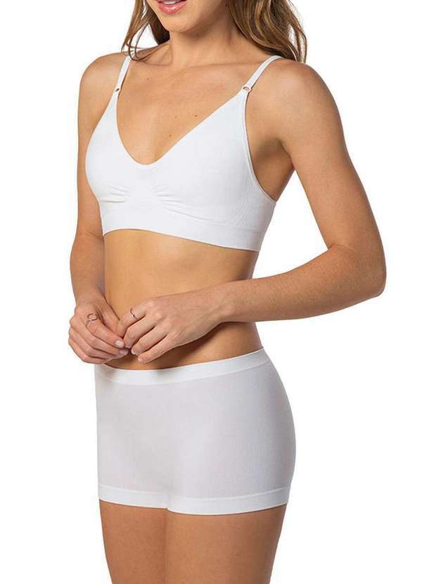 Calcinha Boxer Loba 40905-001 1110-Branco - Meias Sao Jorge