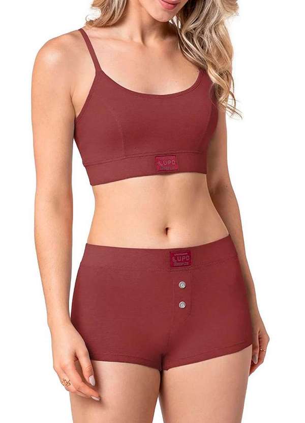 Lupo - Calcinha Boxer Loba 43028-001 5903-Marsala 3