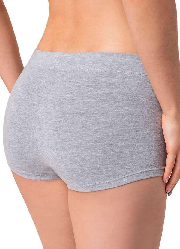 Lupo - Calcinha Boxer Loba 43028-001 8820-Chumbo-Mescla 2