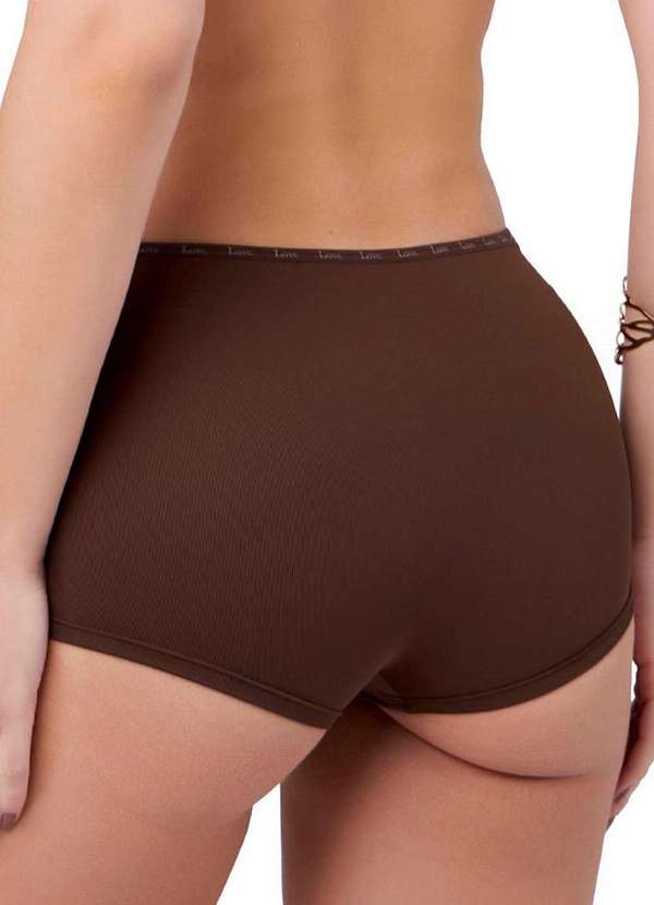Love Secret - Calcinha Boxer Love Secret 838204 082-Deep-Brown 2