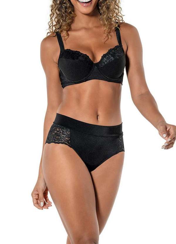 Demillus - Calcinha Caleçon Demillus Barínya 57307 27-Preto 4