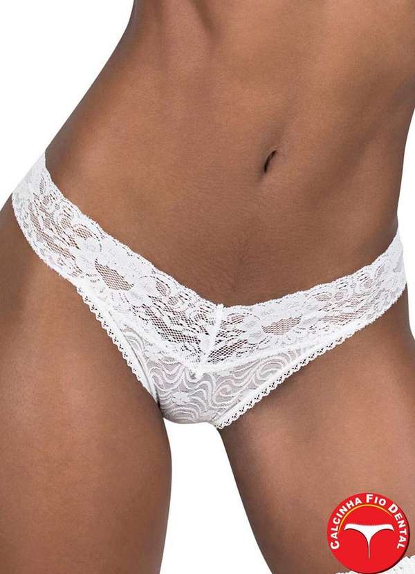Demillus - Calcinha Fio Demillus 16190/16198 20-Branco 2