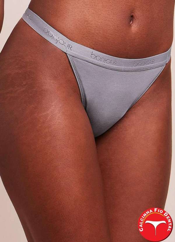 Bonjour - Calcinha Fio Dental Bonjour Ft37200 Mcl-Mescla 2