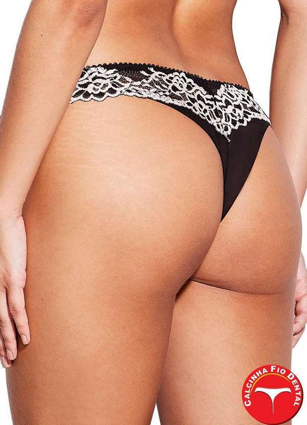 Hope - Calcinha Fio Dental Hope 0le37820 Pt0-Preto