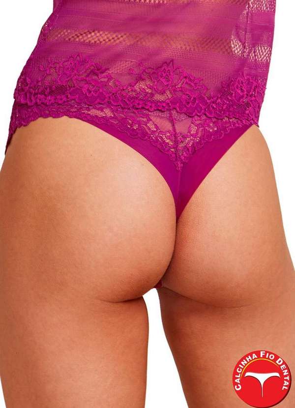 Hope - Calcinha Fio Dental Hope 0le37820 Rdr-Rosa-Drama