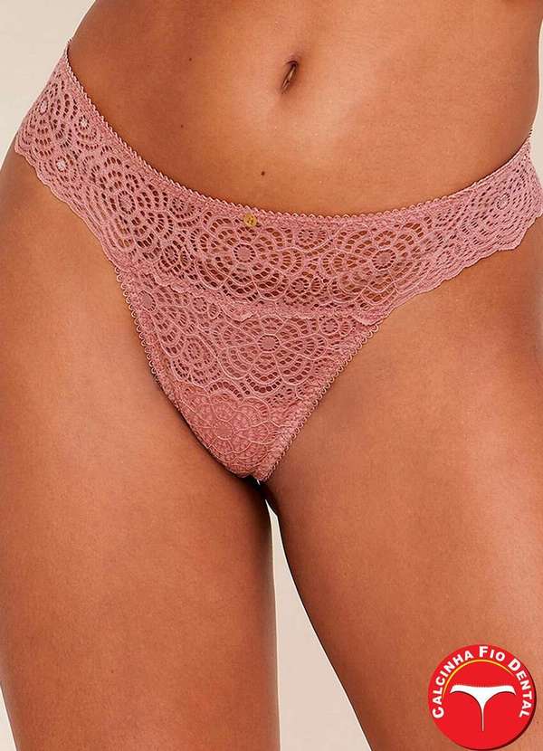 Hope - Calcinha Fio Dental Hope 370360 Rsd-Rosa-Dust 2