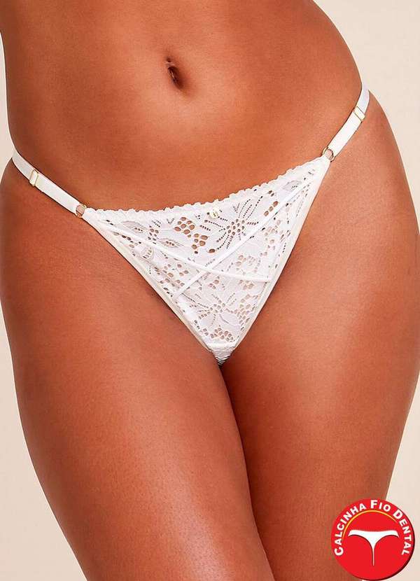 Hope - Calcinha Fio Dental Hope 370540 Brc-Branco 2