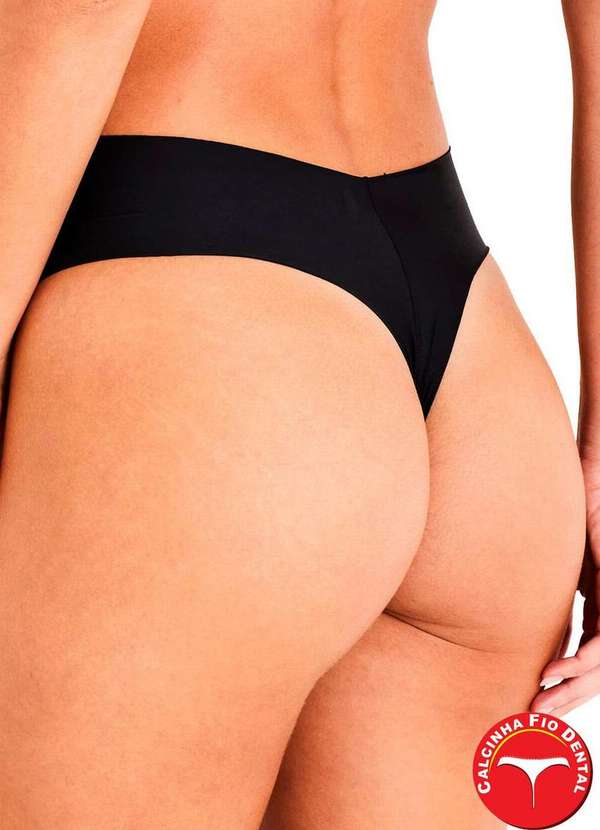 Liz - Calcinha Fio Dental Hot Pant Liz 50255 381-Super-Black