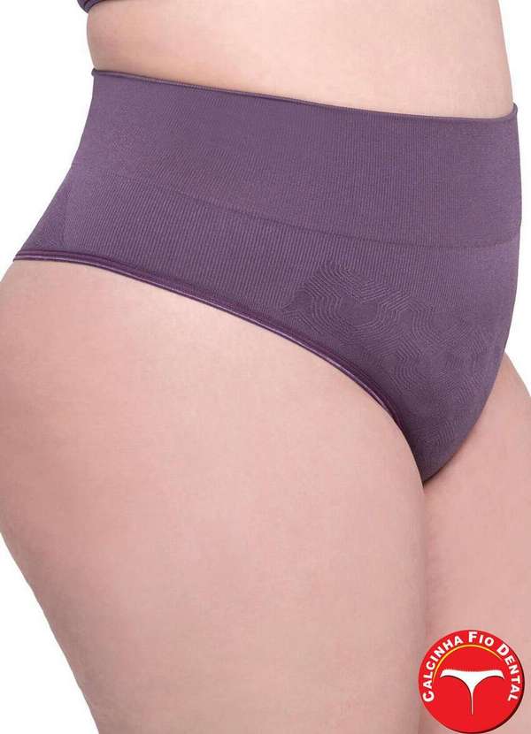 Lupo - Calcinha Fio Dental Loba 40342-002 Plus Size 0580-Roxo-Neblina 2
