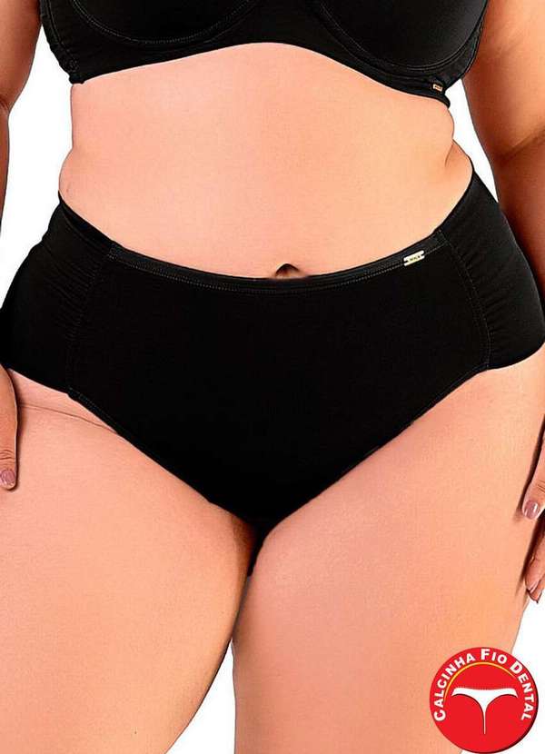 Love Secret - Calcinha Fio Dental Love Secret 813205 Plus Size 012-Preto 2