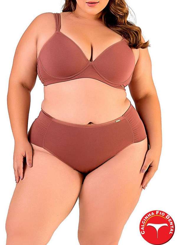 Love Secret - Calcinha Fio Dental Love Secret 813205 Plus Size 719-Bronze 3