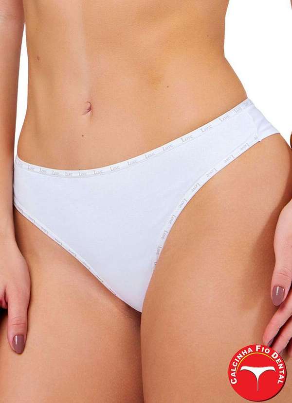 Love Secret - Calcinha Fio Dental Love Secret 838202 003-Branco 2