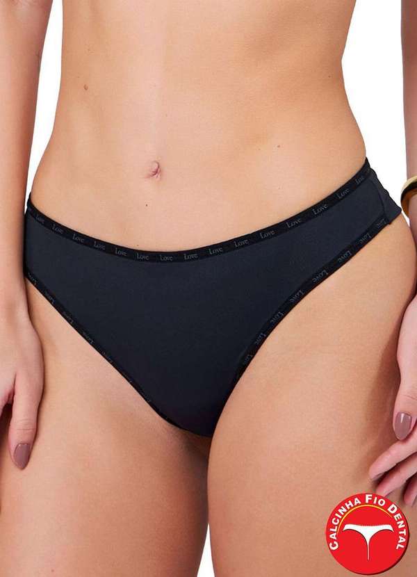 Love Secret - Calcinha Fio Dental Love Secret 838202 012-Preto 2