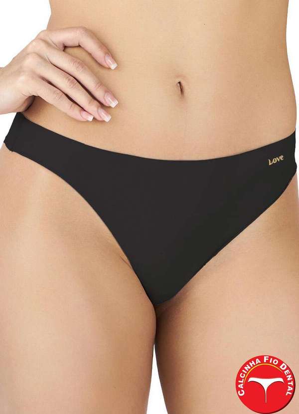 Love Secret - Calcinha Fio Dental Love Secret 840220 012-Preto 2