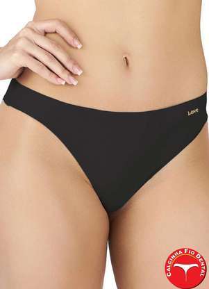 Calcinha Fio Dental Love Secret (Preto) - LOVE SECRET