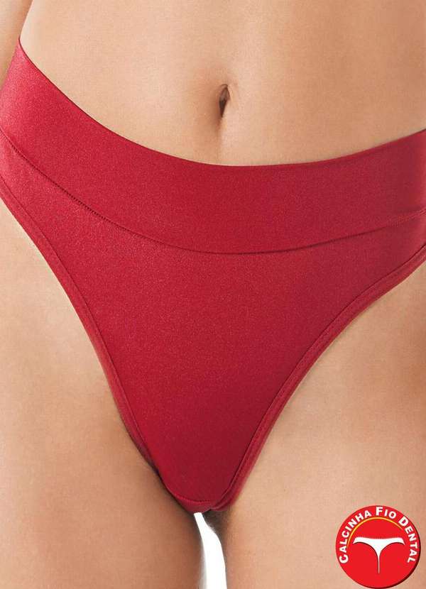 Demillus - Calcinha Fio Dental Sensa Demillus 51246 06-Carmim 2