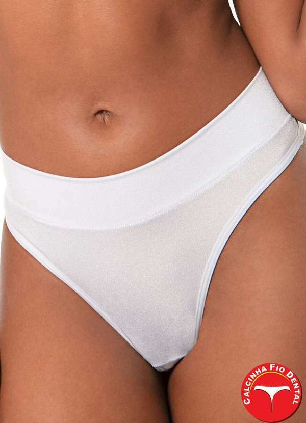 Demillus - Calcinha Fio Dental Sensa Demillus 51246 20-Branco 2
