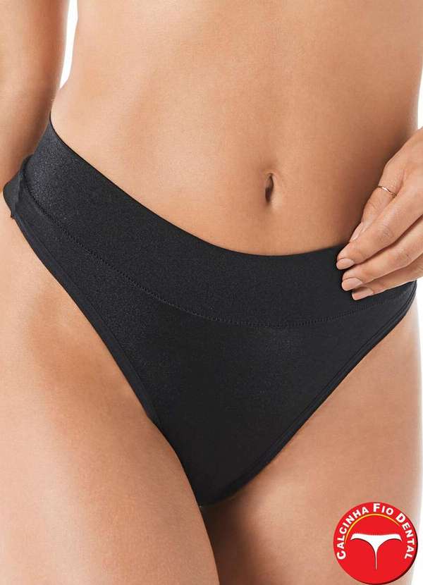 Demillus - Calcinha Fio Dental Sensa Demillus 51246 27-Preto 2