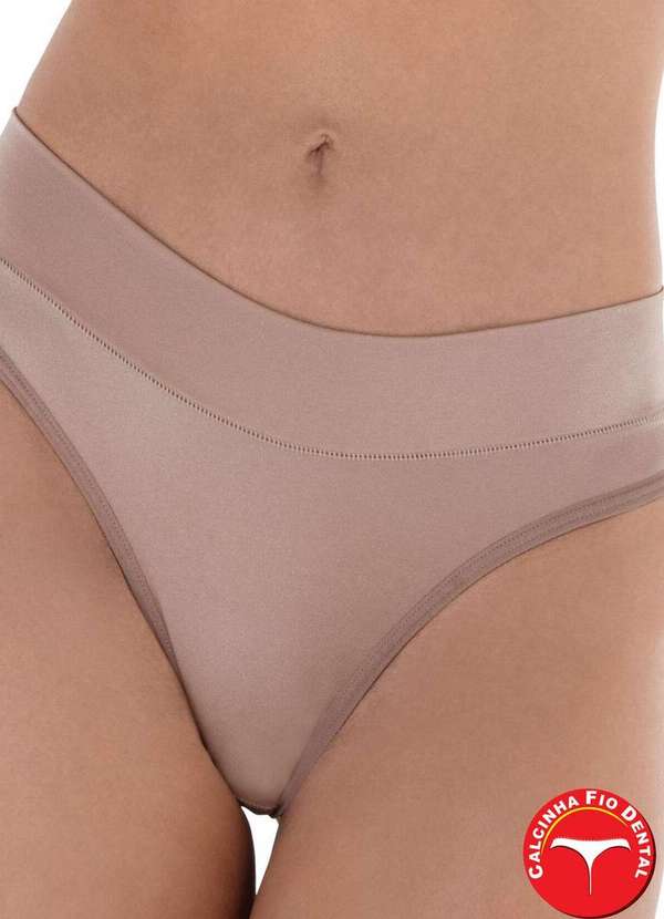 Demillus - Calcinha Fio Dental Sensa Demillus 51246 55-Bege-Rosado 2