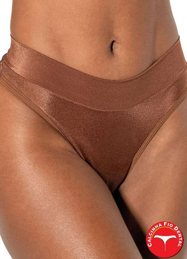 Demillus - Calcinha Fio Dental Sensa Demillus 51246 25-Bronze 2