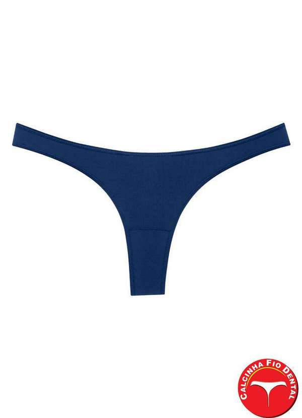 She - Calcinha Fio Dental She 434.02 Az08-Azul-Marinho 3