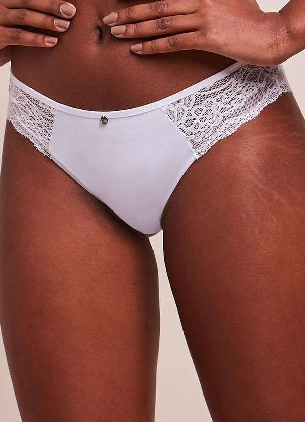 Bonjour - Calcinha Tanga Bonjour Ft390990 Brc-Branco