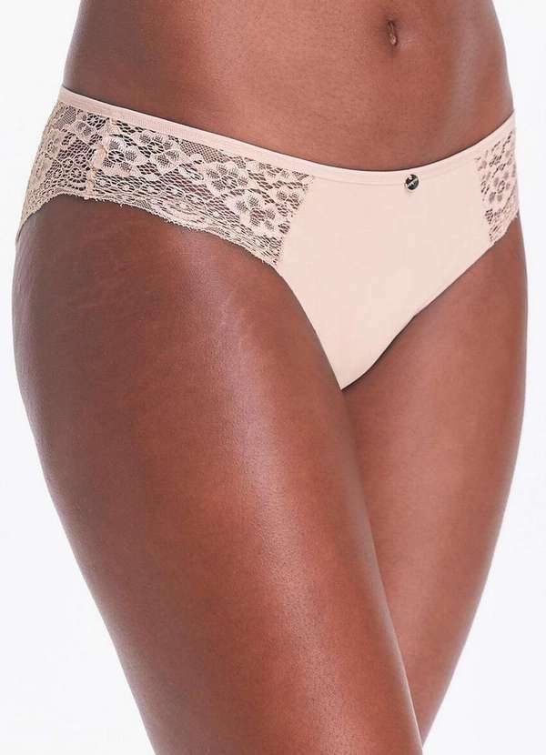 Bonjour - Calcinha Tanga Bonjour Ft39300 Ece--Bege-Essence