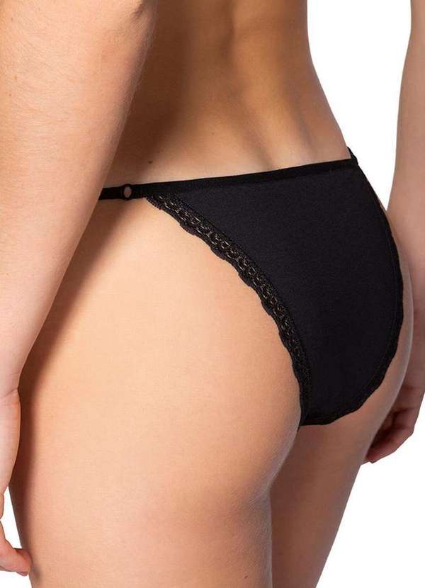 Lupo - Calcinha Tanga String Loba 43005-002 9990-Preto 2