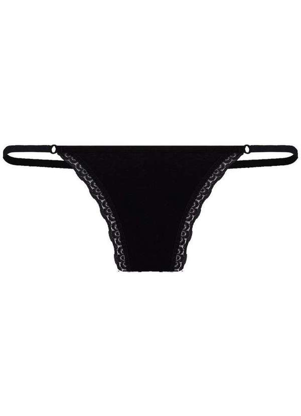 Lupo - Calcinha Tanga String Loba 43005-002 9990-Preto 3