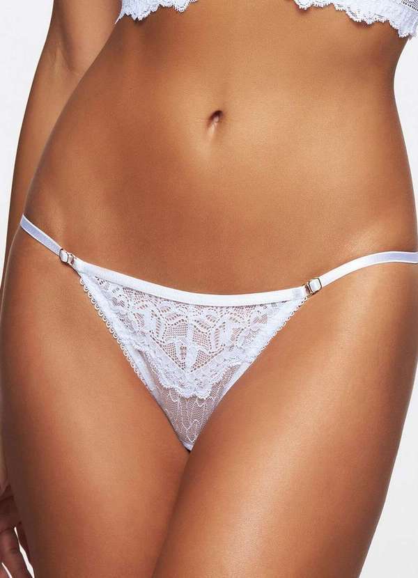 Valisere - Calcinha Tanga String Valisere 70585 09-Branco