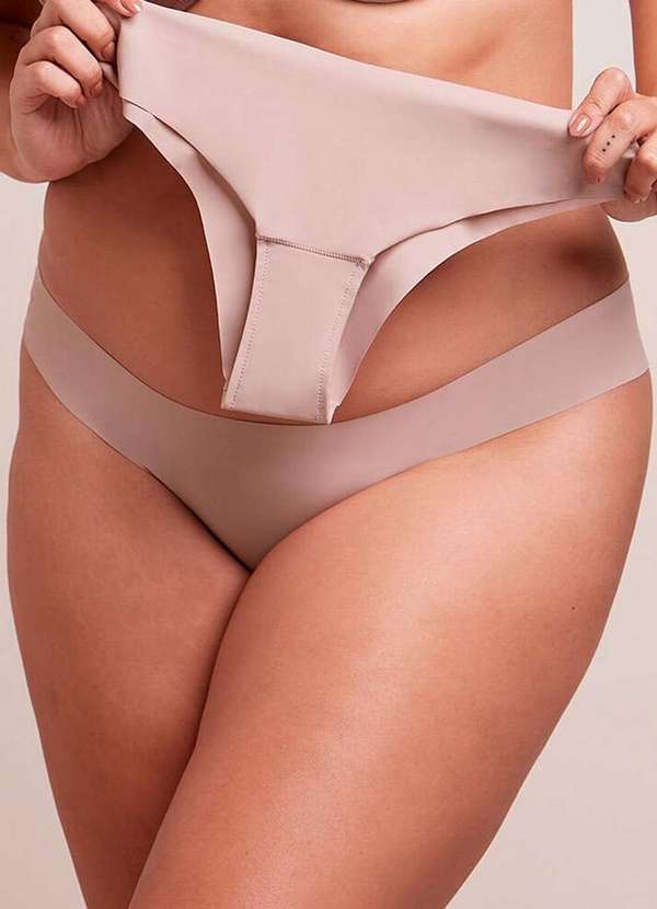 Bonjour - Kit/2 Calcinha Bonjour Kt3587 Ccm-Camurça-Camurça 2