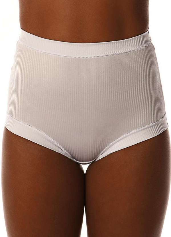 Demillus - Kit com 10 Calcinhas Alta Bourbon Demillus 26406 Branco-Vinho 2