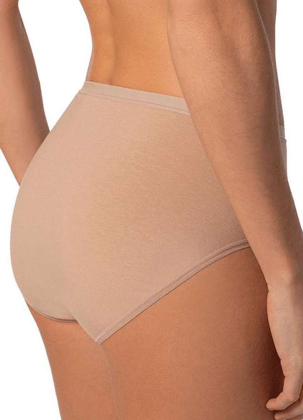 Lupo - Kit com 10 Calcinhas Alta Loba 40351-001 Plus Size Natural-Preto-Branco 3