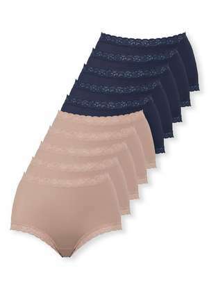 Kit com 10 Calcinhas Alta Safira Demillus 57330 - DEMILLUS