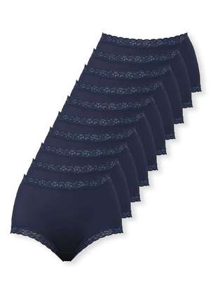 Kit com 10 Calcinhas Alta Safira Demillus 57330 - DEMILLUS