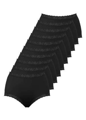 Kit com 10 Calcinhas Alta Safira Demillus 57330 - DEMILLUS