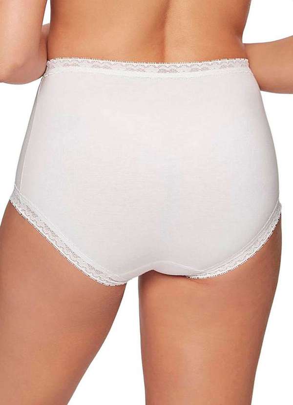 Triumph - Kit com 10 Calcinhas Alta Star Max Triumph 24649 Branco 3