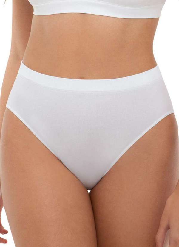 Trifil - Kit com 10 Calcinhas Alta Trifil 1971 Preto-Branco 3