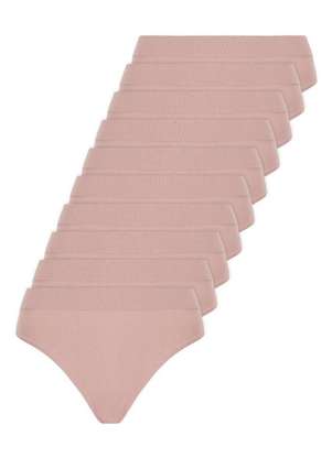 Lupo - Kit com 10 Calcinhas Básica Biquíni Loba 40300-001 - LUPO