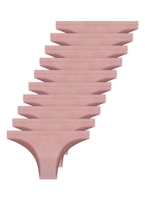 Hope - Kit com 10 Calcinhas Biquíni Hope S35220 Cinza-Luar